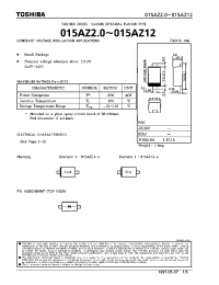 Datasheet 015AZ4.7Y manufacturer Toshiba